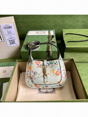 Gucci Jackie 1961 mini hobo bag 637091 light blue
