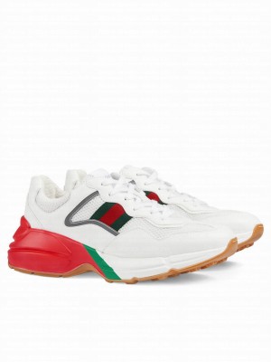 Gucci Unisex Rhyton Sneaker White