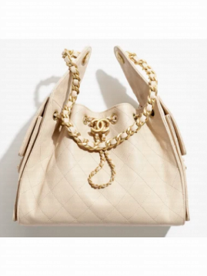 CHANEL 25 SMALL HANDBAG AS5293 Beige