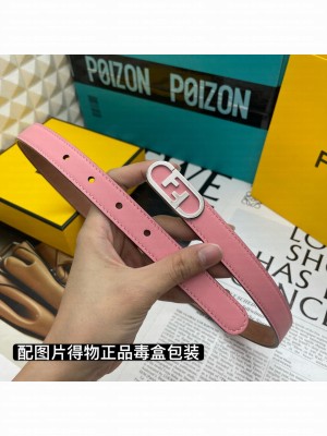 Fendi Women's Belt 20mm with loop and Fendi O’Lock stud buckle 2021 Collection 016