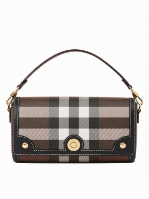 Burberry Top Handle Note Bag Black