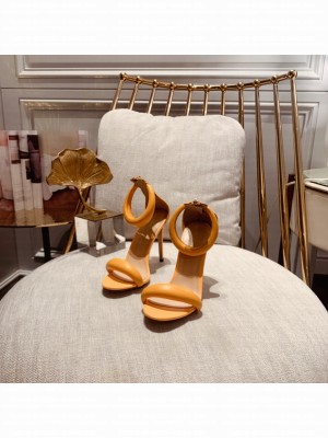 Gianvito Rossi BIJOUX 105/75 MM leather Sandals Spring/Summer 2021 Collection Orange