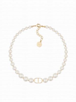 Christian Dior Women's 30 Montaigne Choker White