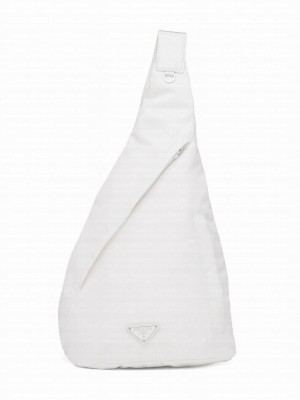 Prada Re-Nylon And Leather Backpack 2VZ092 Cream
