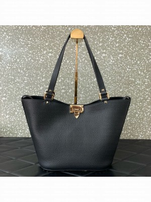 VALENTINO GARAVANI Loco Calf leather bag 0055 black