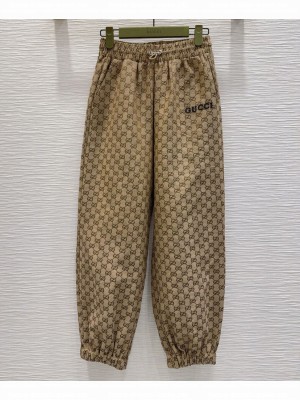 Gucci Women's GG Canvas Pant Khaki
