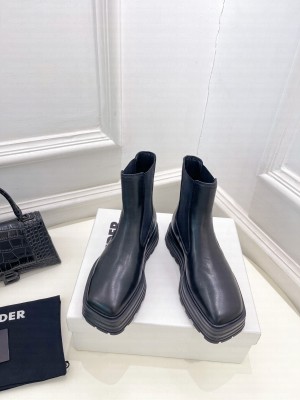 Jil Sander 4.5cm Calfskin Leather Ankle boots black