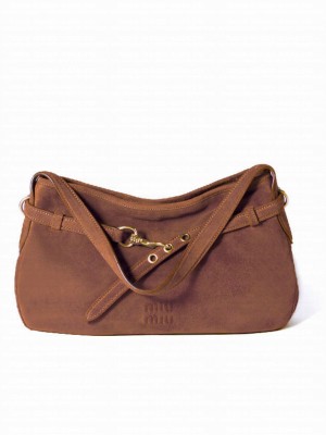 Miumiu Aventure Suede Bag 5BC181 Coffee