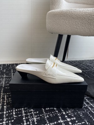 Alexander Wang Calfskin Pointed Mule White