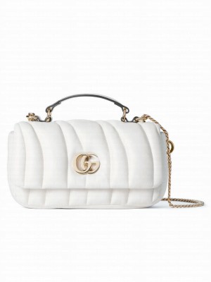 Gucci GG Milano Mini Top Handle Bag White