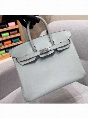 Hermes Birkin 25cm Bag in Original Epsom Leather Glacier Gray
