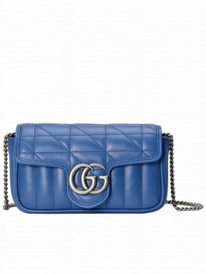 Gucci GG Marmont Super Mini Bag Blue