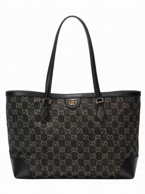 Gucci Ophidia Medium Tote With Web 631685 Black