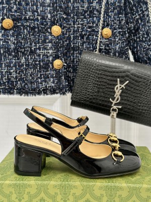 Gucci Horsebit 5cm Black patent leather 801893 Pump 2024