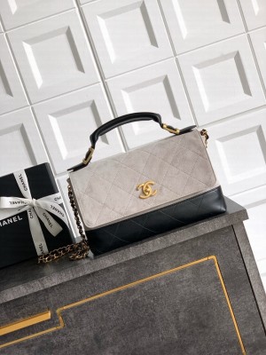 CHANEL Shopping Bag 5598 Black&gray