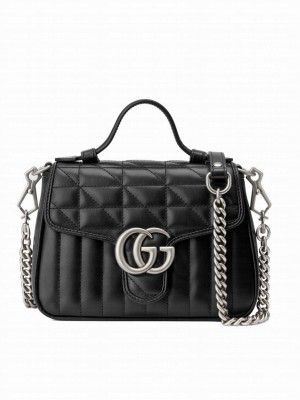 Gucci GG Marmont Mini Handbag 583571 Black