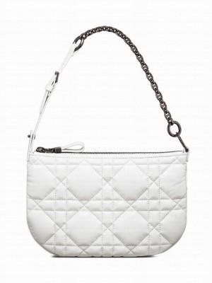 Christian Dior Mini Dior Caro Tulip Bag White