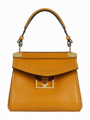 Givenchy Mini Mystic Leather Top Handle Bag Coffee
