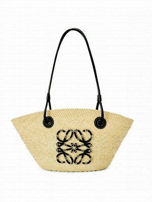 Loewe Medium Anagram Basket Bag Black