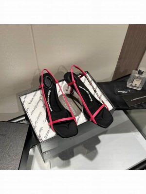 Alexander Wang Satin Strap Sandals 9.5cm Pink 2022 Collection