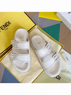 Fendi Feel Unisex Flat Slide Sandals 07