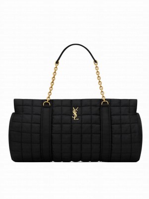 Saint Laurent Gloria In Quilted Nylon Black