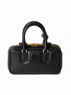 Miumiu Arcadie Leather Mini-bag Black