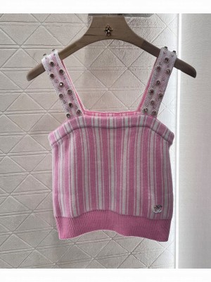 Chanel Women's Knitted Tops Pink