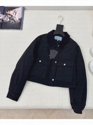 Prada Women's Short Down Jacket Black