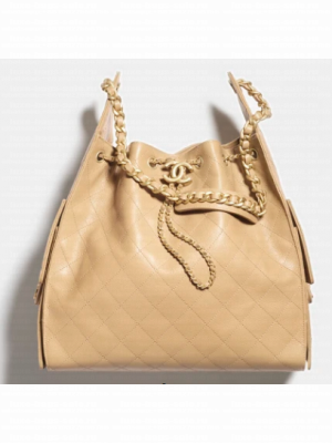 CHANEL 25 Medium Handbag AS5311 Dark Beige