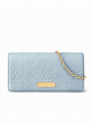 Louis Vuitton Wallet On Chain Lily M83233 Blue
