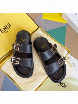 Fendi Feel Unisex Flat Slide Sandals 08