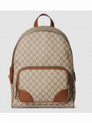 Gucci GG EMBLEM MEDIUM BACKPACK 821159 brown