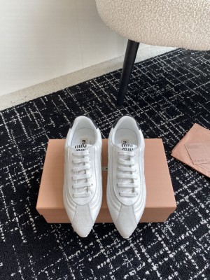 Miu Miu Lambskin sneakers white