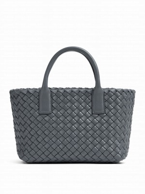 Bottega Veneta Mini Cabat Gray