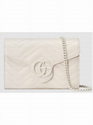 Gucci GG MARMONT SUPER MINI BAG 474575 White