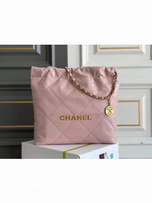 CHANEL 22 SMALL HANDBAG AS3260 light pink
