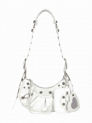 Balenciaga Le Cagole XS Shoulder Bag White
