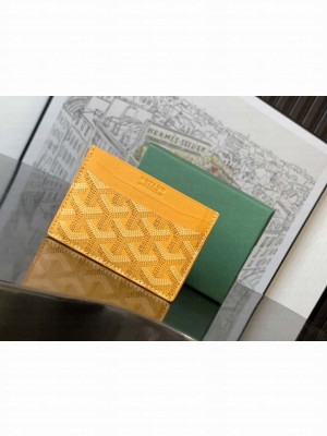 Goyard Saint-Sulpice Card Wallet Yellow