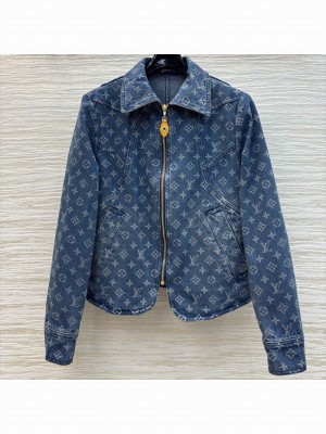 Louis Vuitton Monogram Denim Jacket Blue 2025