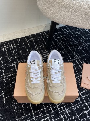Miu Miu Denim sneakers Gray