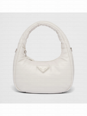 Prada Soft padded nappa leather mini-bag 1BA384 white