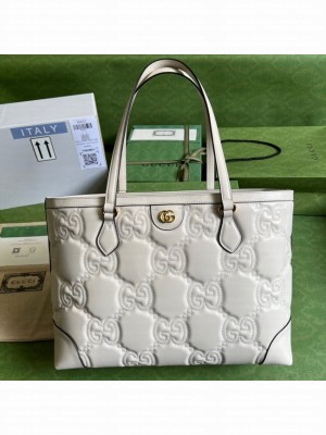 Gucci GG Matelasse leather medium tote 631685 white
