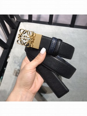 Loewe Width 35mm Leather Belt With Anagram Buckle 039