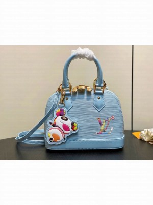 Louis Vuitton Epi grained leather Alma BB M13670 sky blue