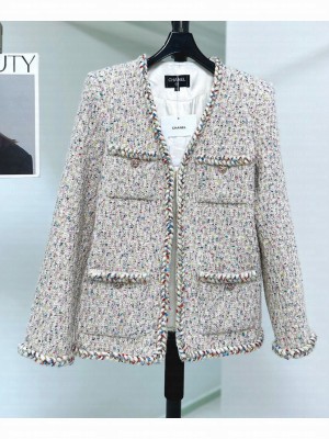 Chanel Women's Tweed Jacket Pink