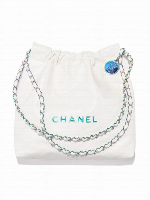 Chanel 22 Small Handbag AS3260 White