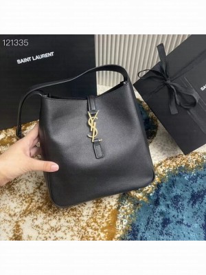 SAINT LAURENT LEATHER BAG 713938 BLACK