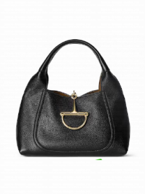 GUCCI SOFTBIT MEDIUM TOP HANDLE BAG 837467 black