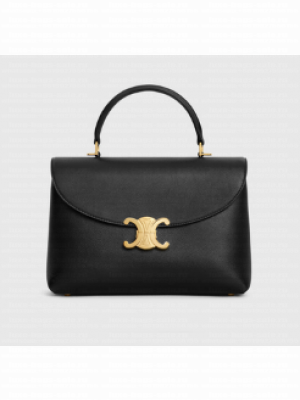 CELINE MEDIUM NINO BAG IN SUPPLE CALFSKIN 117523 BLACK